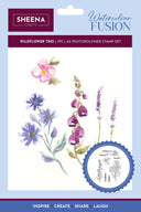 Sheena Douglass Watercolour Fusion Photopolymer Stamp - Wildflower Trio