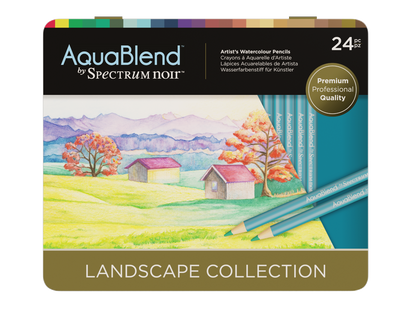 Landscape Aquablend Wartercolour Pencil Set - 24 Pack - Spectrum Noir