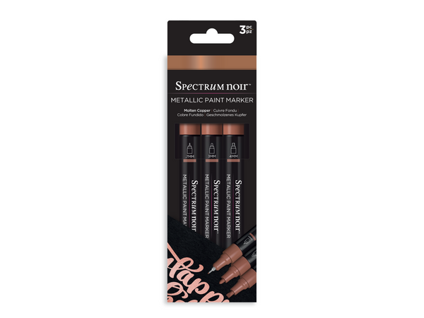 Molten Copper Metallic Paint Marker Set - 3 Pack - Spectrum Noir