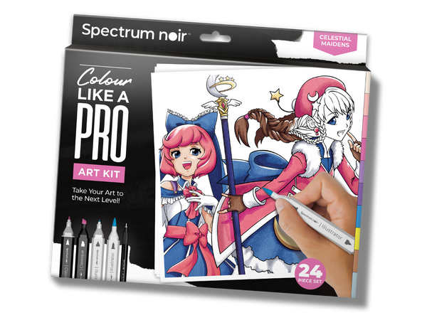 Celestial Maidens Pro Fan Art Colouring Kit - Spectrum Noir