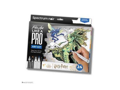 Magical Creatures Pro Fan Art Colouring Kit - Spectrum Noir