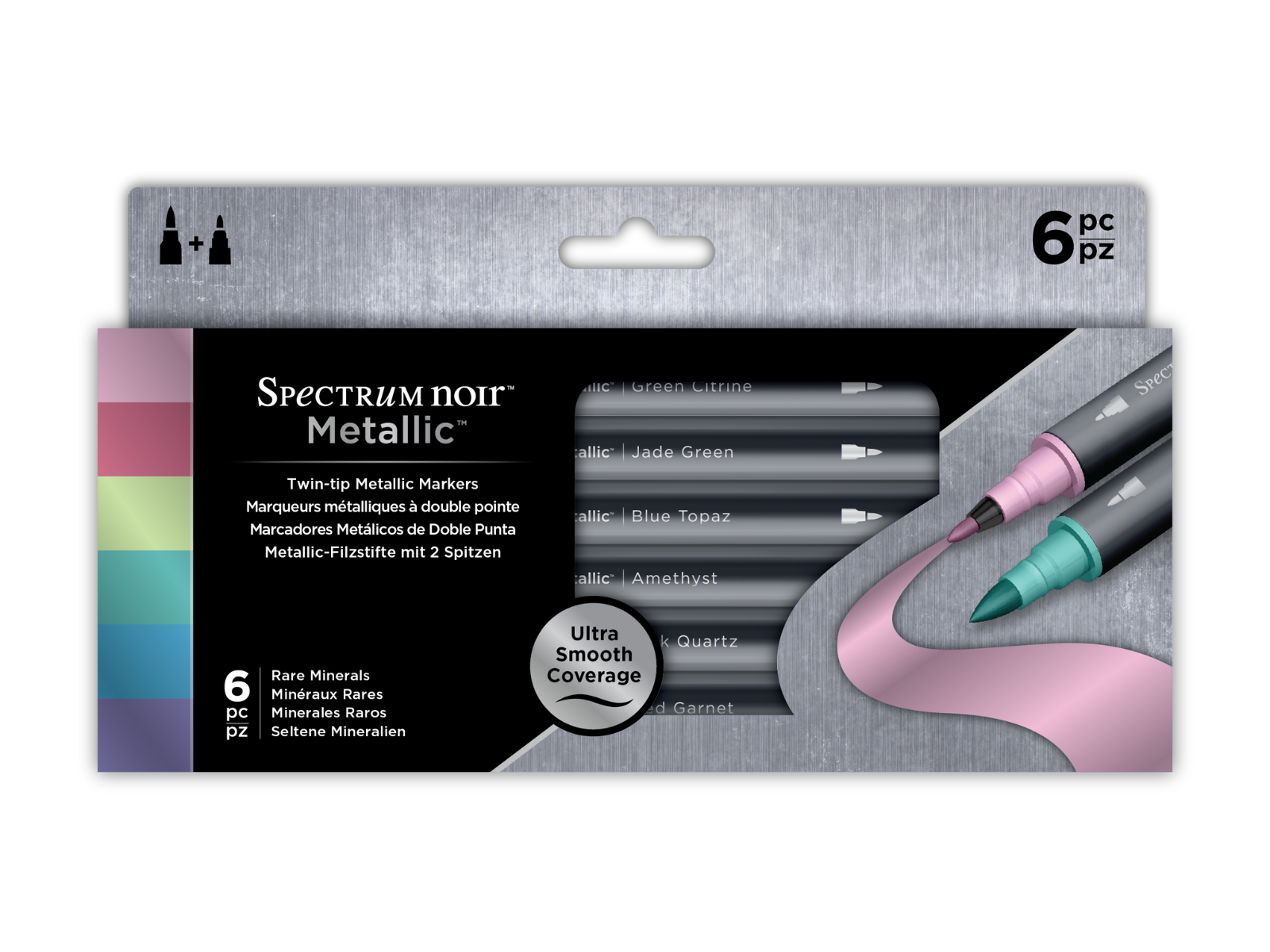 Metallic Markers by Spectrum Noir (6pk) - Rare Minerals