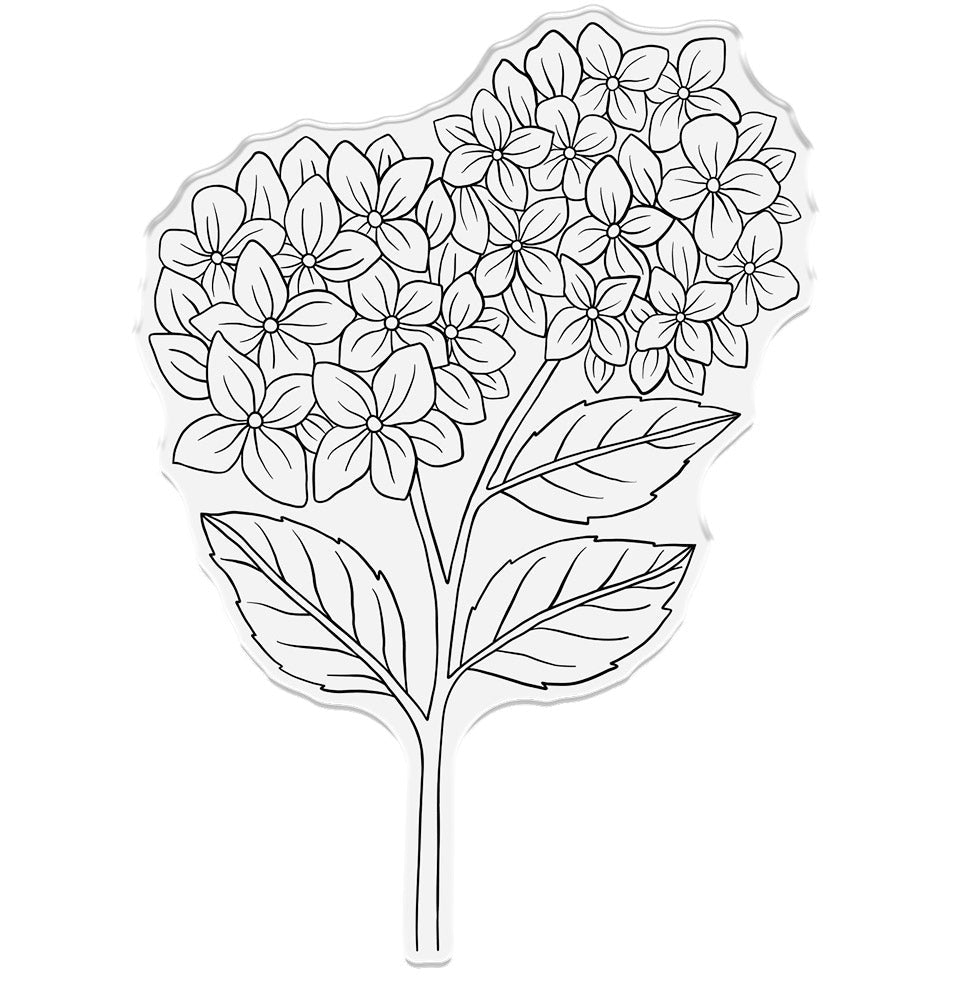 Nature's Garden - Hydrangea - Clear Acrylic Stamps - Hydrangea