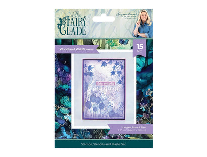 Sara Signature Fairy Glade - Stamps, Stencils and Masks - Woodland Wildflowers