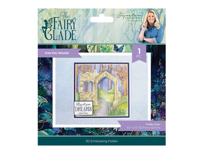 Sara Signature Fairy Glade  - 5.5”x5.5” 3D Embossing Folder - Into the Woods 