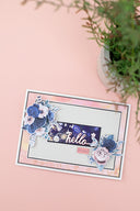 Sara Signature Floral Elegance Stamp & Die – Classic Sentiments