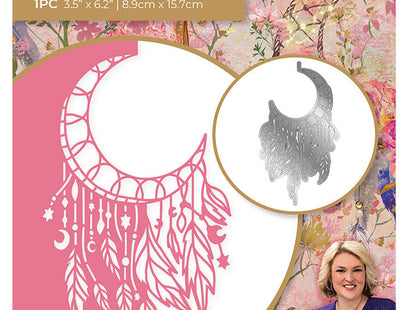 Sara Signature Bohemian Die - Crescent Moon Dreamcatcher