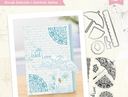 Sara Signature Garden Party Stamp & Die - Dainty Lace