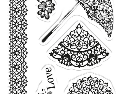 Sara Signature Garden Party Stamp & Die - Dainty Lace