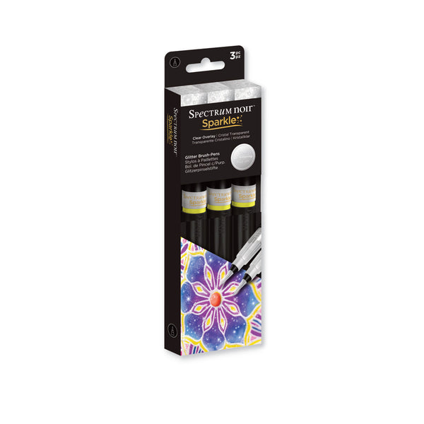Spectrum Noir™ Sparkle™ Clear Overlay Glitter Brush Pens