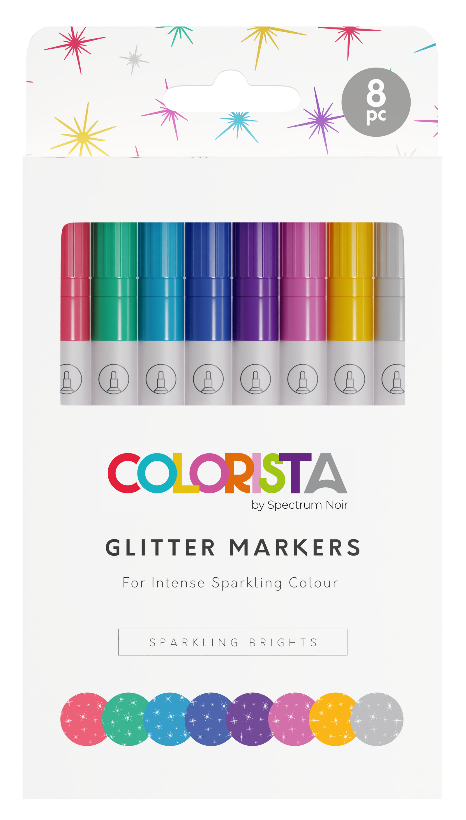 Colorista - Glitter Marker - Sparkling Brights 8pc