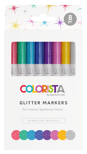 Colorista - Glitter Marker - Sparkling Brights 8pc