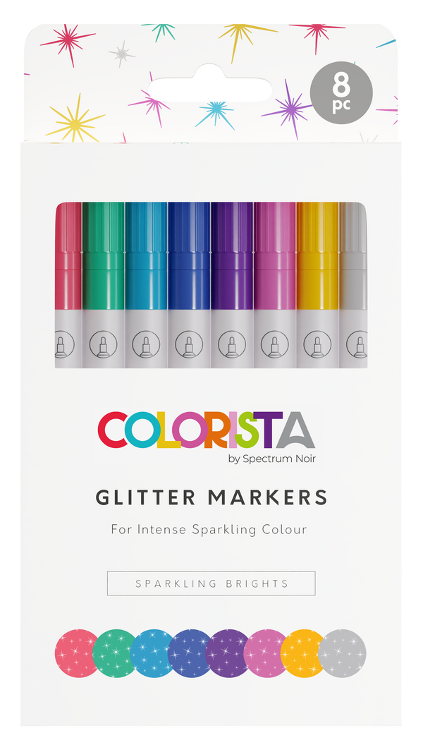 Colorista - Glitter Marker - Sparkling Brights 8pc