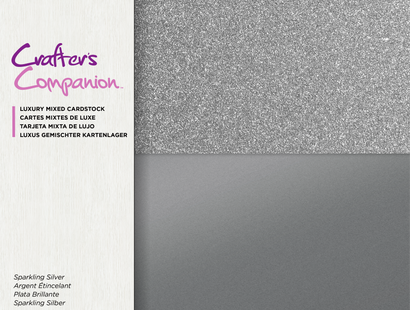 CC Glitter & Pearl Cardstock- Silver