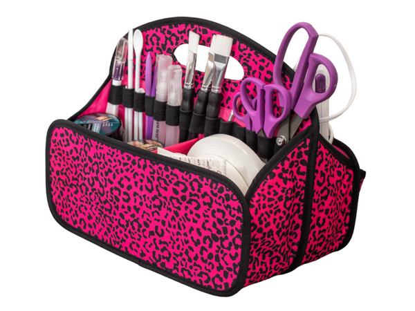 Crafter's Companion Portable Tote - Raspberry Cheetah