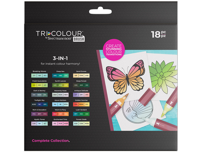 Spectrum Noir TriColour Brush 18 Piece - Complete Collection