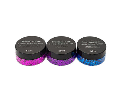 Spectrum Noir 50ml Luxury Gilding Flakes - Carnival (3PC)