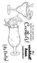 Gemini Clear Stamp & Outline Die Set Cheers to You Drink Whiskey Business | Set of 7