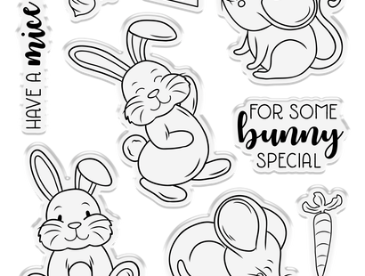 Crafters Companion - Stamp & Die Set - Some Bunny Special