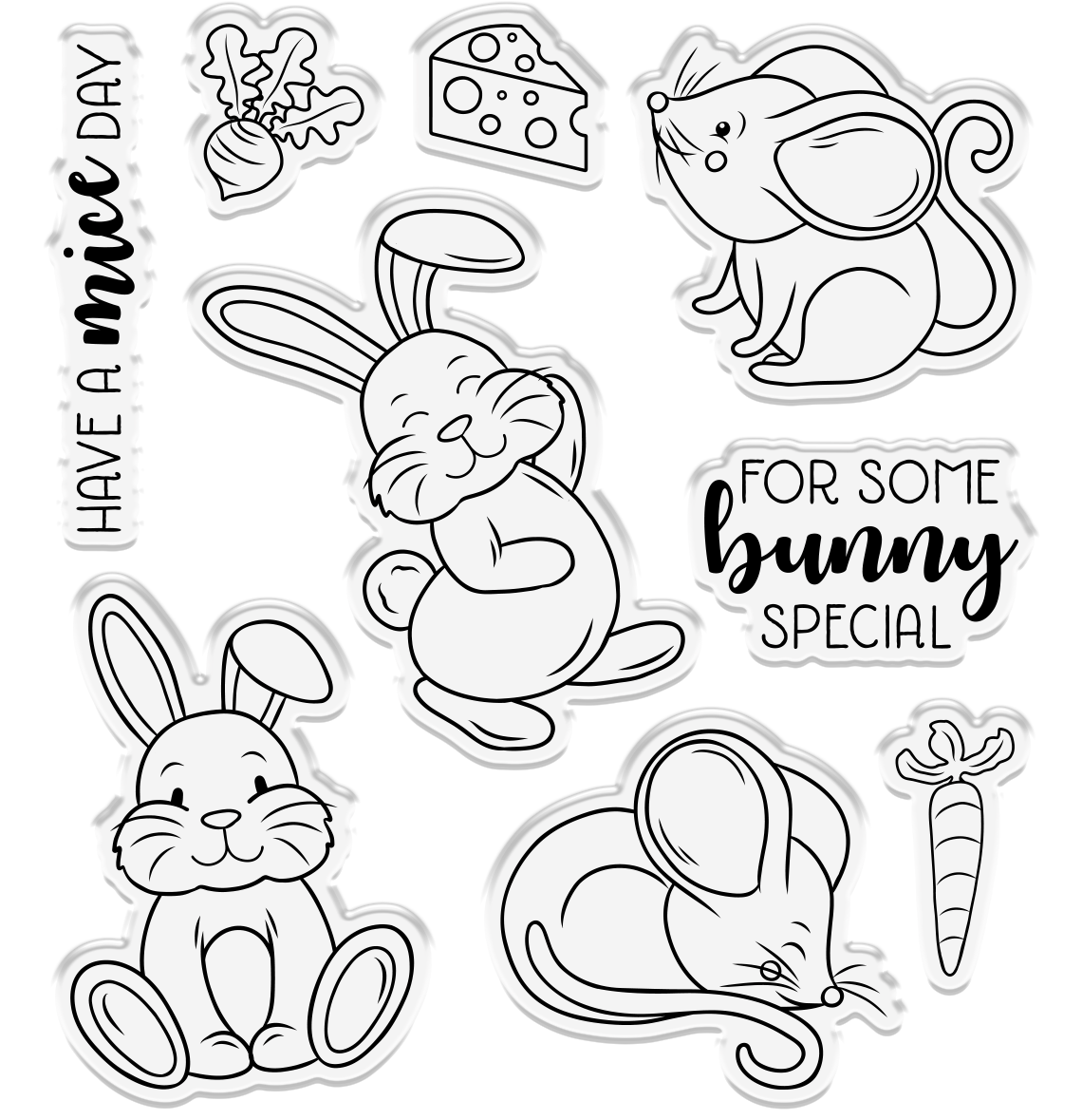 Crafters Companion - Stamp & Die Set - Some Bunny Special