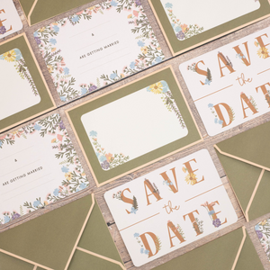 Violet Studio - Save The Dates - Amongst The Wildflowers - 25pk