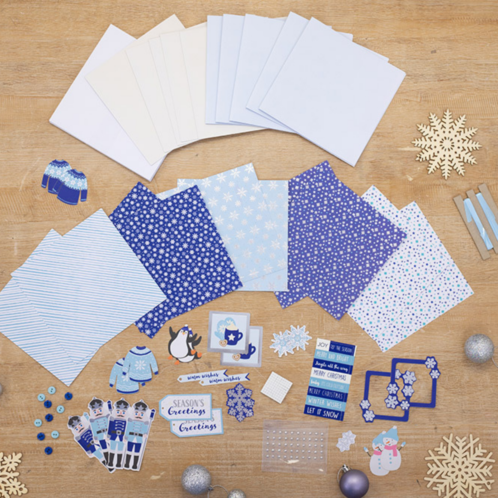 Modern Christmas Card Making Kit - Violet Studio