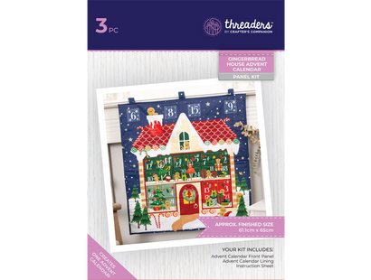 Gingerbread House Advent Calendar Crafting Kit - Threaders