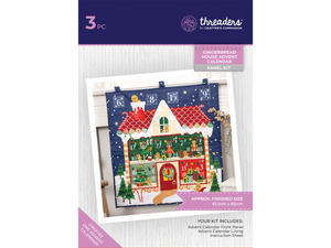 Gingerbread House Advent Calendar Crafting Kit - Threaders