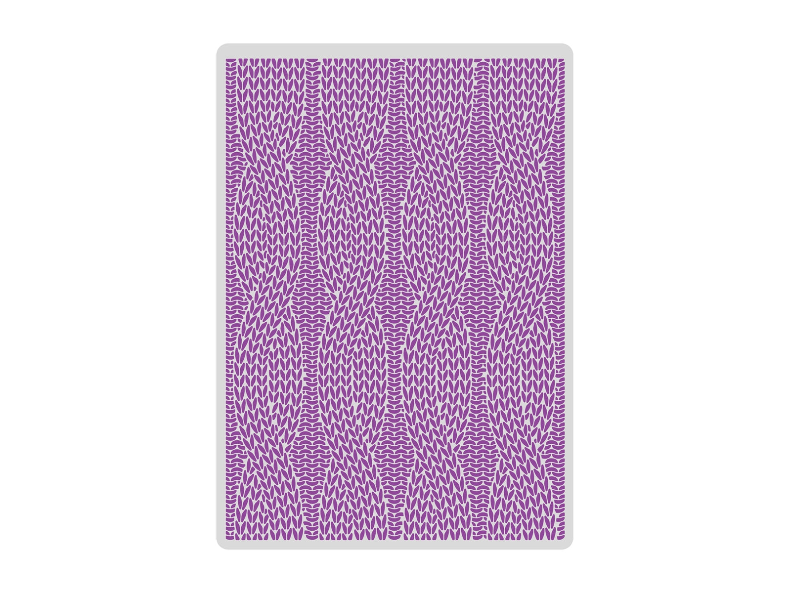 Gemini 5 x 7” 2D Textured Embossing Folder - Cable Knit