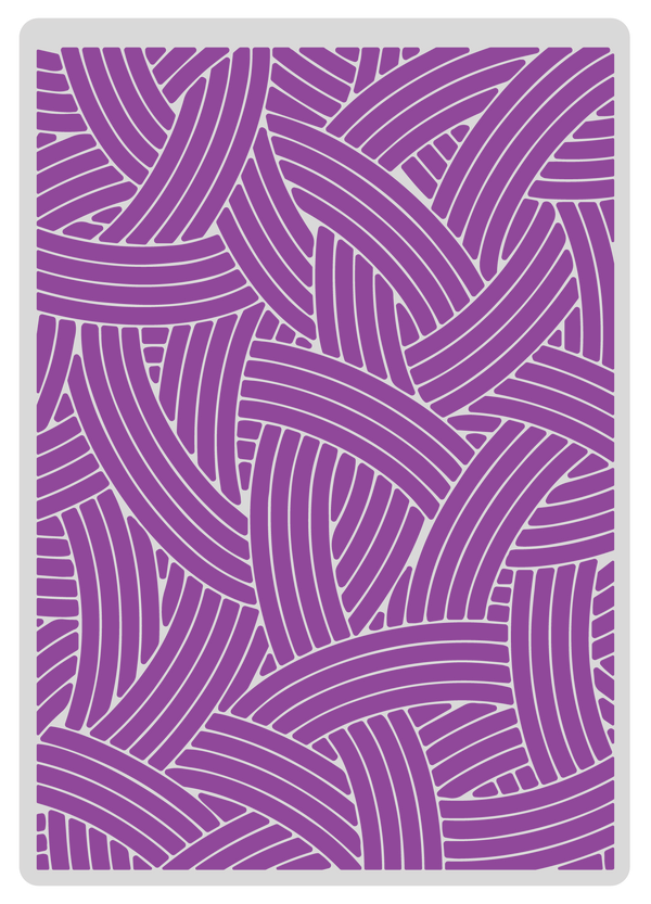 Gemini 5 x 7” 2D Textured Embossing Folder - Spin a Yarn