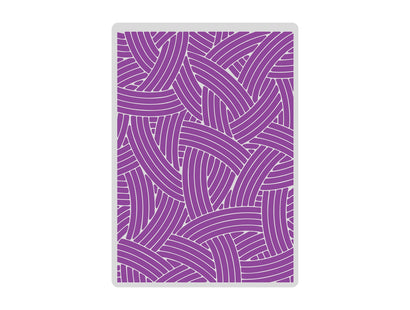 Gemini 5 x 7” 2D Textured Embossing Folder - Spin a Yarn