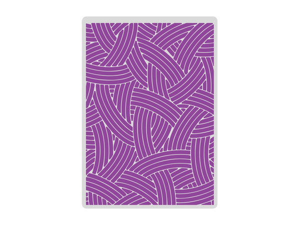 Gemini 5 x 7” 2D Textured Embossing Folder - Spin a Yarn