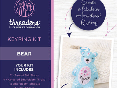 Threaders Keyring Kit - Bear