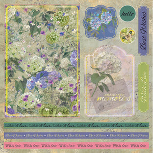 Nature's Garden - Hydrangea - 8" x 8" Topper Pad