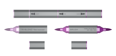 Spectrum Noir TriBlend Brush Marker - Crafter's Purple