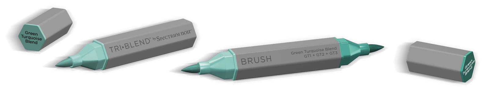 SN-TriBlend Brush-Green Turquoise Blend