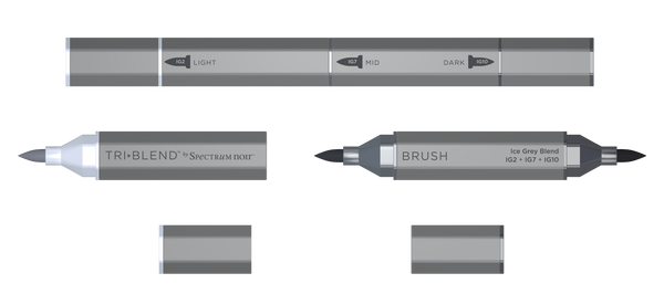 SN-TriBlend Brush-Ice Grey Blend