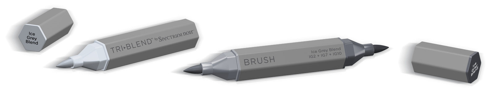 SN-TriBlend Brush-Ice Grey Blend