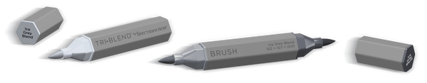 SN-TriBlend Brush-Ice Grey Blend