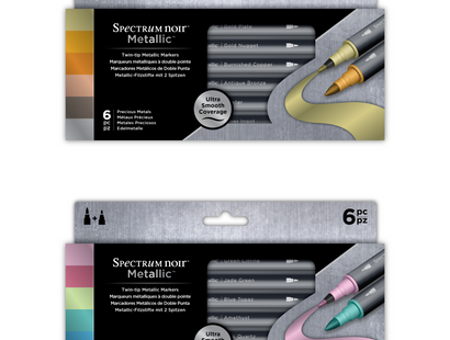 Spectrum Noir Metallic 12pk Marker Pens