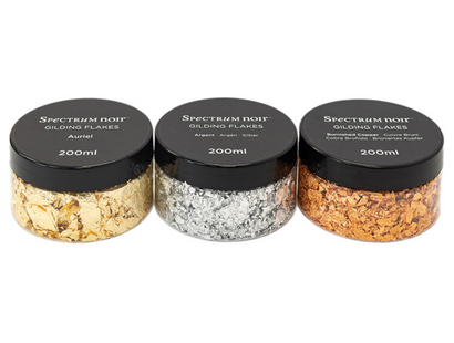 Spectrum Noir 200ml Gilding Flakes - Precious Metals (3PC)