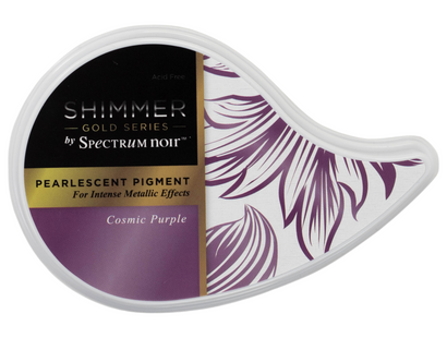 Crafter's Companion Gold Shimmer Inkpad - Cosmic Purple