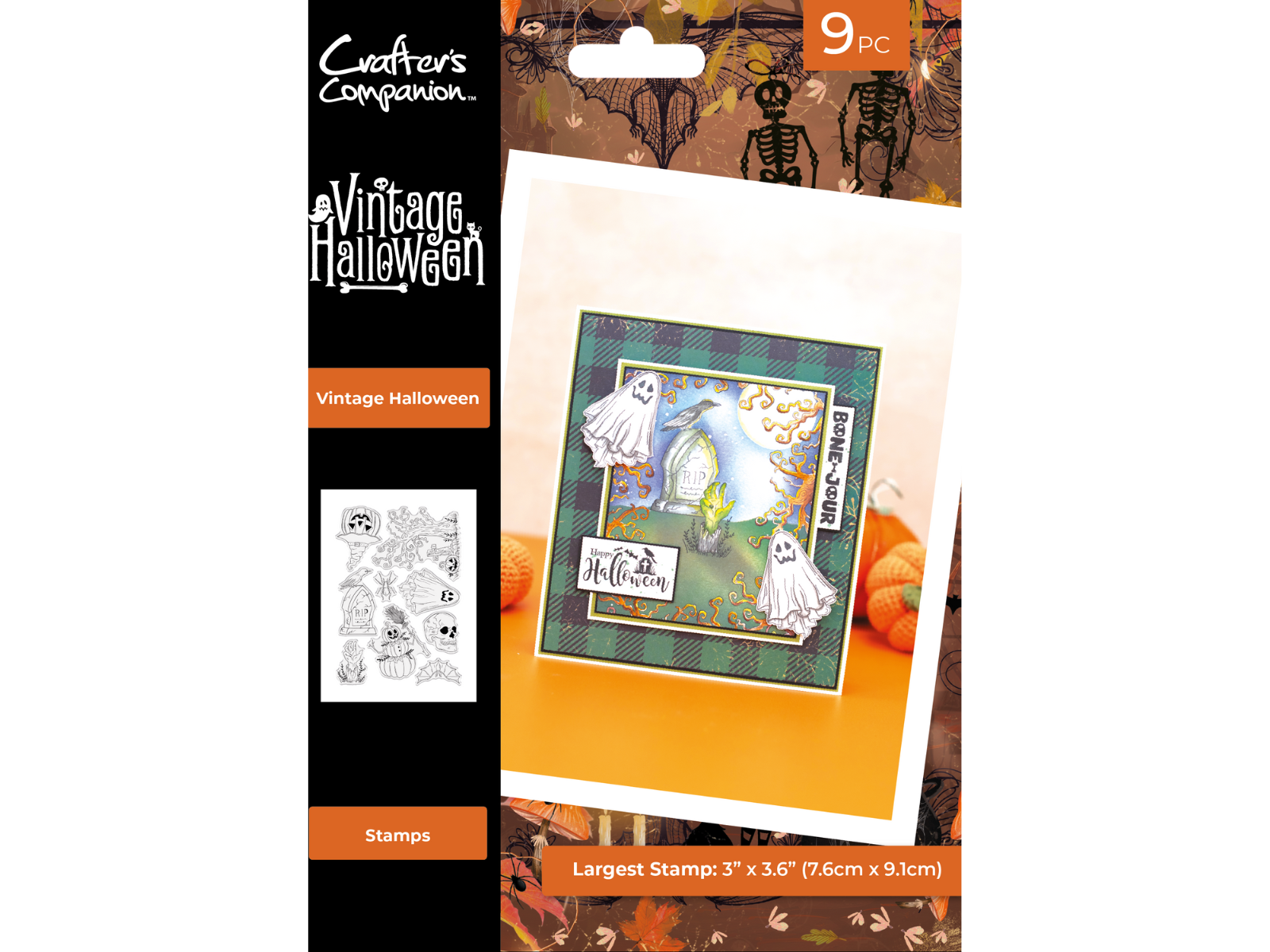 Vintage Halloween Clear Acrylic Stamps - Vintage Halloween