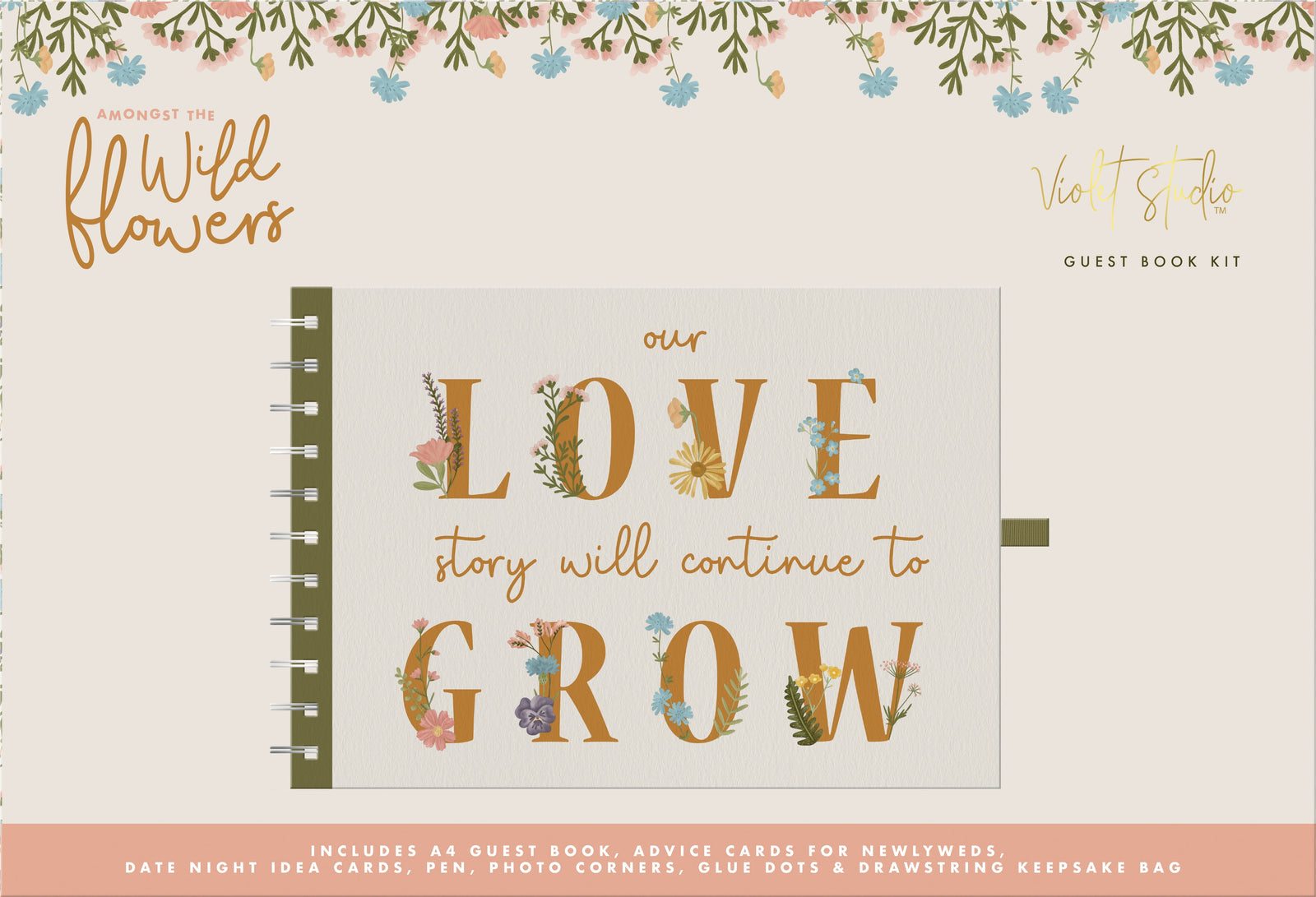 Guest Book Kit - Amongst The Wildflowers - Violet Studios