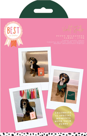 Best In Show Puppy Milestone Cards - Violet Studios