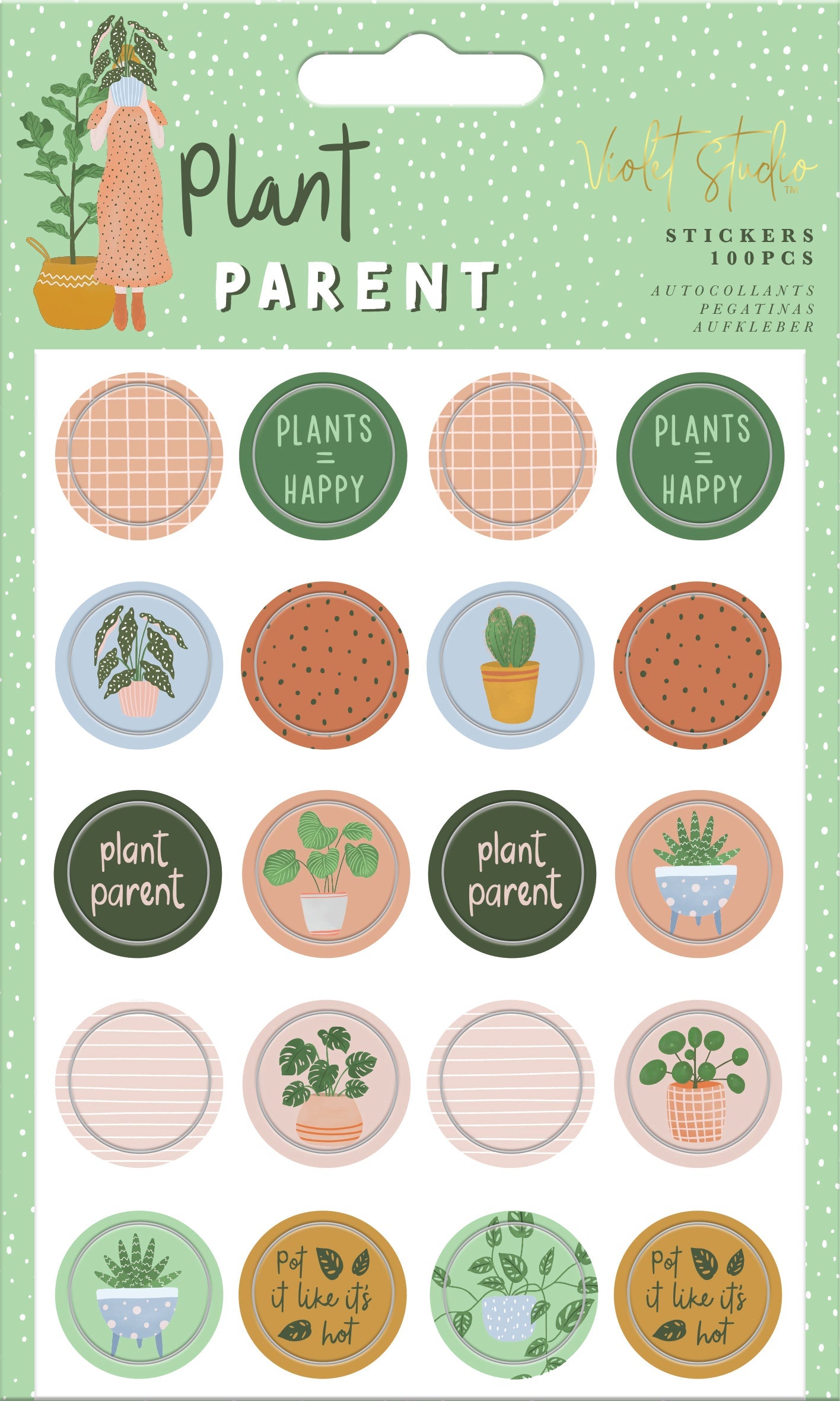 Violet Studios Mini Stickers - Plant Parent - 100pcs