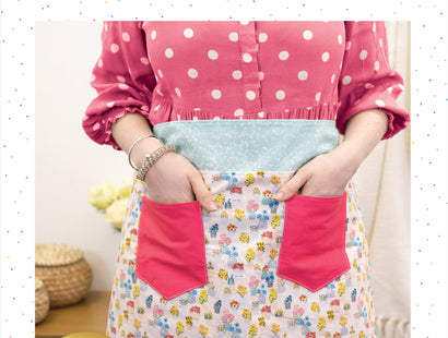 Make Your Own Apron Kit - Rainbow Blooms - Violet Studios