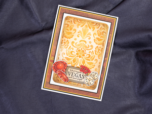 Vintage Vegas 6”x4” 3D Embossing Folder - Reverse Playing Card 