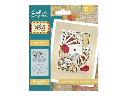 Vintage Vegas Stamp & Die - Royal Flush 