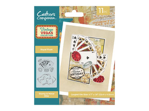 Vintage Vegas Stamp & Die - Royal Flush 